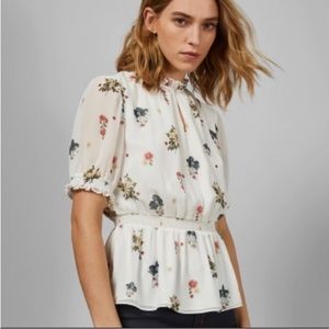 Ted Baker Marisia Oracle top blouse size 2